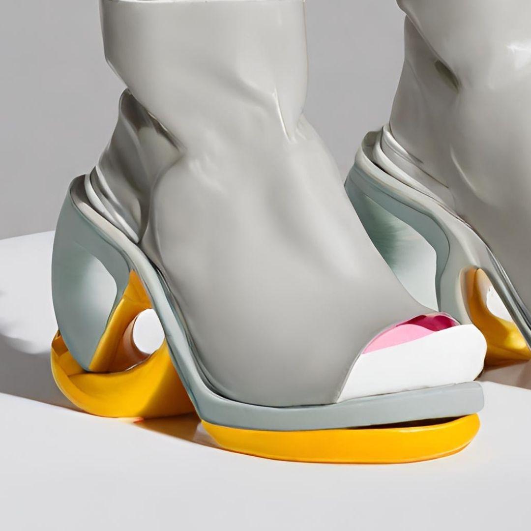 Futuristic Chic High-Heel Boots