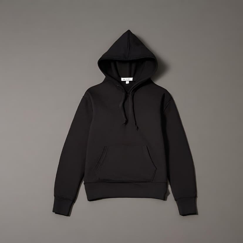 Classic Black Hooded Sweatshirt